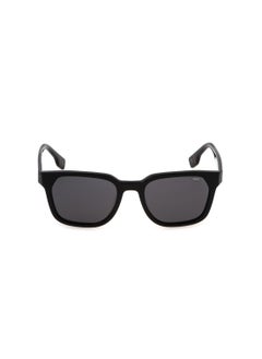 FILA Men's Square Shape  Acetate Sunglasses SFI730 5301EP - Lens Size: 53 Mm - Black+Grey  - Image 2