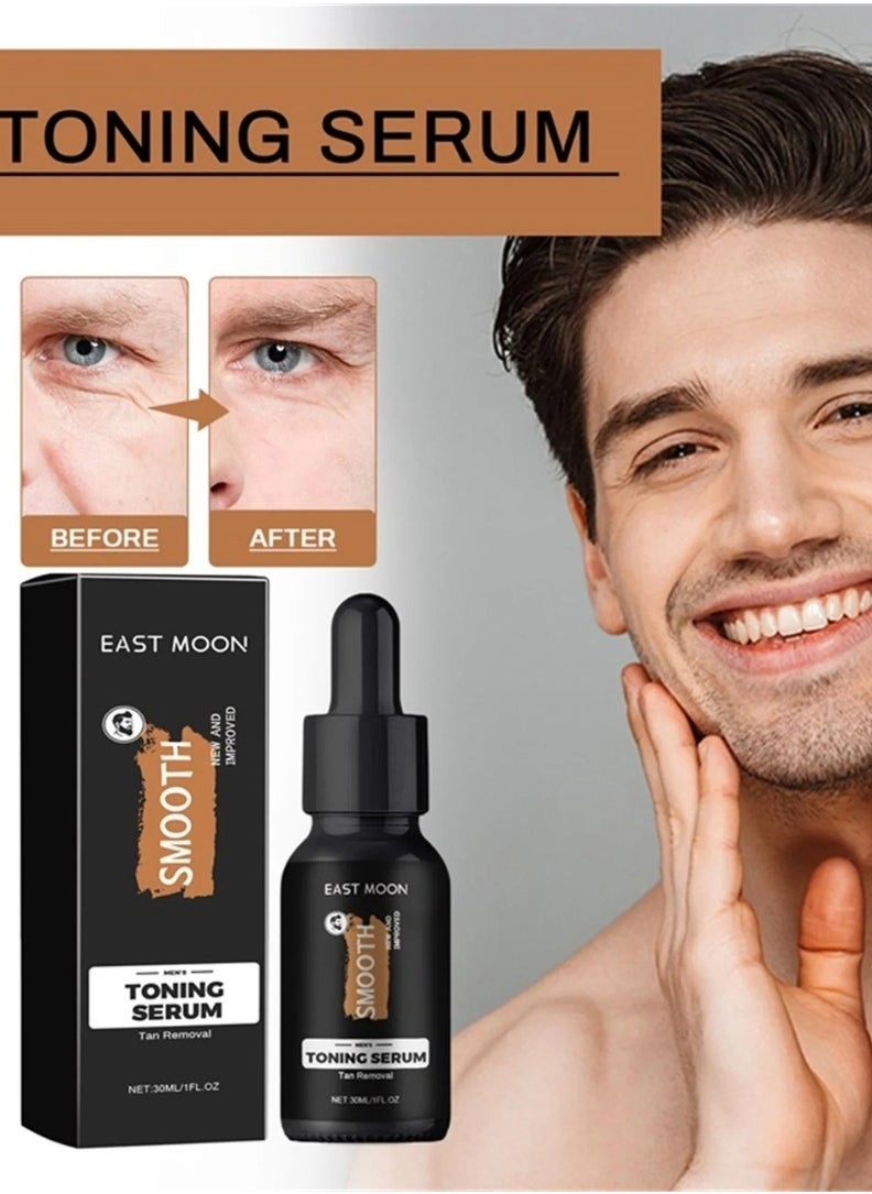 East Moon - Smooth Toning Serum Tan Removal Serum Skin Care Essence Toner Vitamin C Serum For Face Wrinkle Aging Dark Circle Sun Damage Hydrate Face Oil Hyaluronic Face Serum Brightening Face Toner 30ML - Image 1