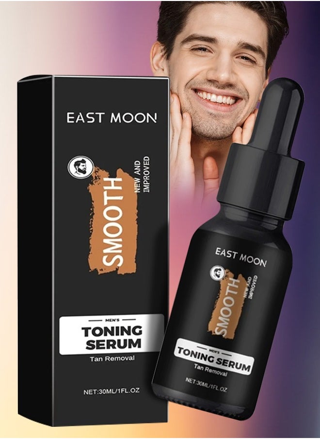 East Moon - Smooth Toning Serum Tan Removal Serum Skin Care Essence Toner Vitamin C Serum For Face Wrinkle Aging Dark Circle Sun Damage Hydrate Face Oil Hyaluronic Face Serum Brightening Face Toner 30ML - Image 1