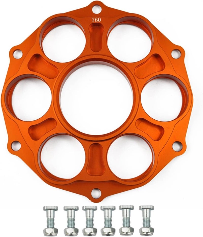 Yurefax Motorcycle Rear Sprocket Adapter - Orange - Image 1