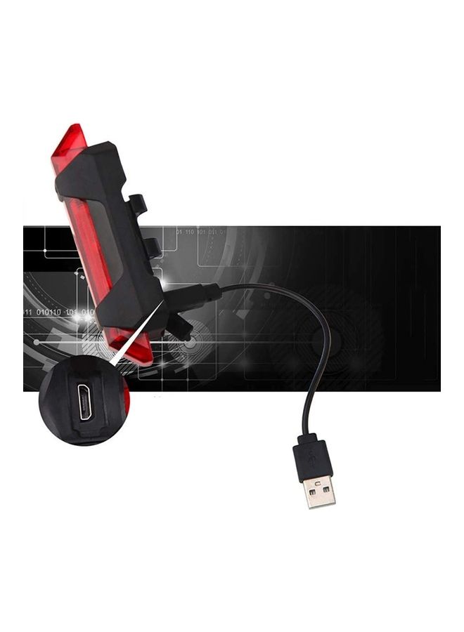 NIBEMINENT Portable USB Rechargeable Bicycle Laser Projector Rear Tail Light  - Image 2