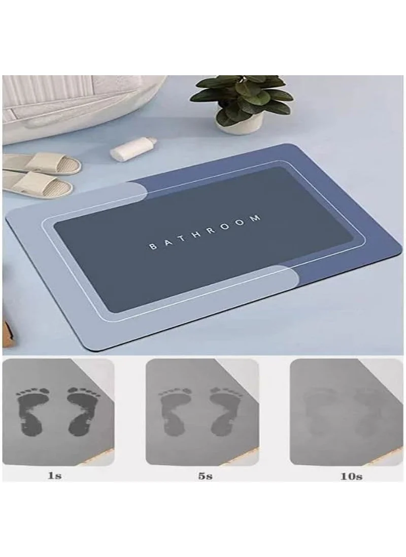 Sogex Quick-Drying Rectangular Absorbent Shower Mat Bathroom Rug Non-Slip Entrance Doormat Nappa Leather Floor Bath Mat Home Carpet