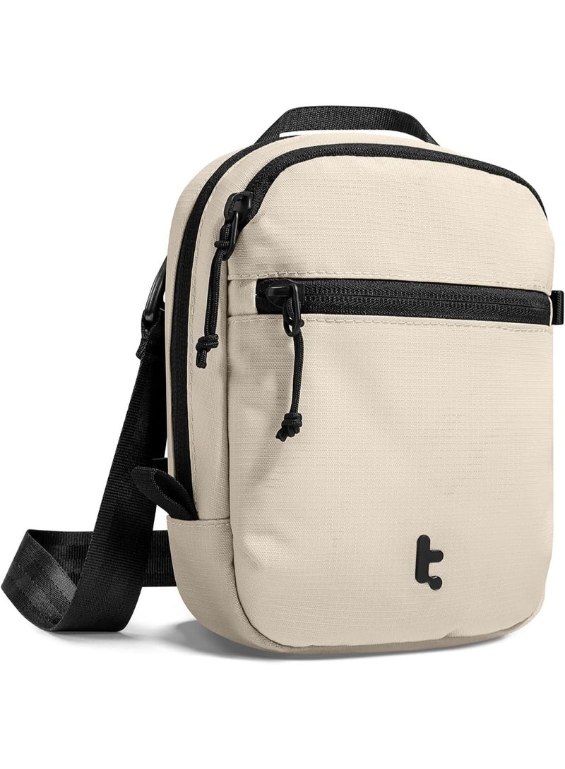 Tomtoc Aviator-T37 Eco-Friendly Anti-Theft Crossbody Bag with RFID Blocking – Lockable Sling Passport Bag for Men & Women, Holds 4–6 Passports, Cards & Travel Documents  - Image 1