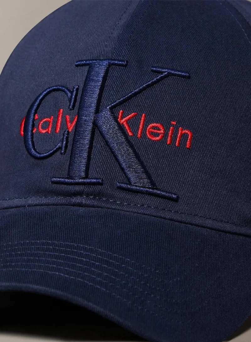 CALVIN KLEIN Moonlit Ocean Layered Monogram Logo Graphic Baseball Cap for Men | Best Price UAE