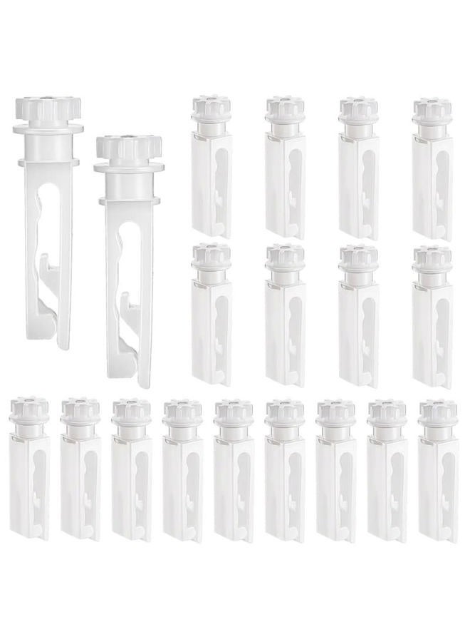 Leinuosen Vertical Blind Stem Replacement White Stems for Vertical Window Blind Vertical Blind Carrier Stem Vertical Blinds Curtain Accessories (12) - Image 1