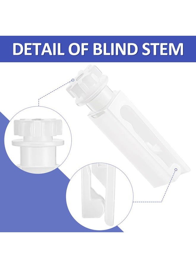 Leinuosen Vertical Blind Stem Replacement White Stems for Vertical Window Blind Vertical Blind Carrier Stem Vertical Blinds Curtain Accessories (12) - Image 3