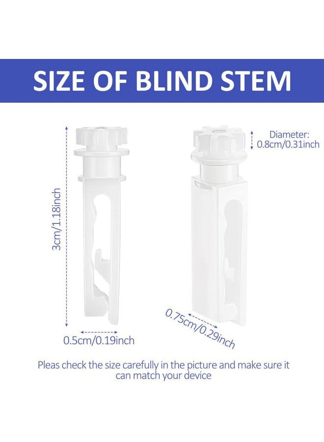 Leinuosen Vertical Blind Stem Replacement White Stems for Vertical Window Blind Vertical Blind Carrier Stem Vertical Blinds Curtain Accessories (12) - Image 2