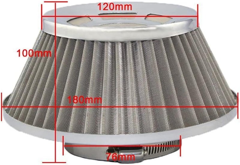 Wivplex فلتر تنقية الهواء من الفولاذ المقاوم للصدأ Wivplex 76mm - Image 2