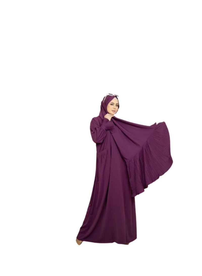 اسدال حريمي وطرحه نبيتي   قطعتين  - Image 2