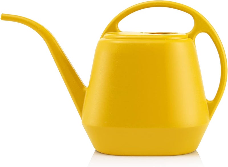 Fasmov Plastic Watering Can, Yellow, 1-Gallon - Image 1