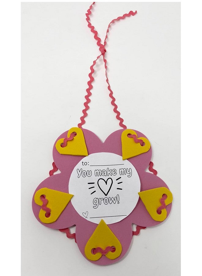 AoneFun Flower Cutouts - 24 Foam Flower Cut Outs Flower Decoration Bulletin Board Cut Outs Flower Classroom Decor Flower Decorations Cutouts For Classroom Decoration 6" Medium Large Die Cut Shapes Craft Foam - Image 5