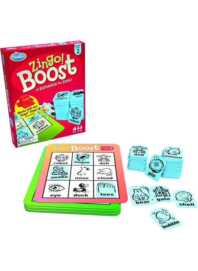 ThinkFun Zingo! Booster Pack #2 - Expansion Pack for Popular Zingo! Game | Designed for Kids Ages 4 and Up | Brain-Stimulating Word Puzzle Game | Trusted by Families Worldwide - Image 1