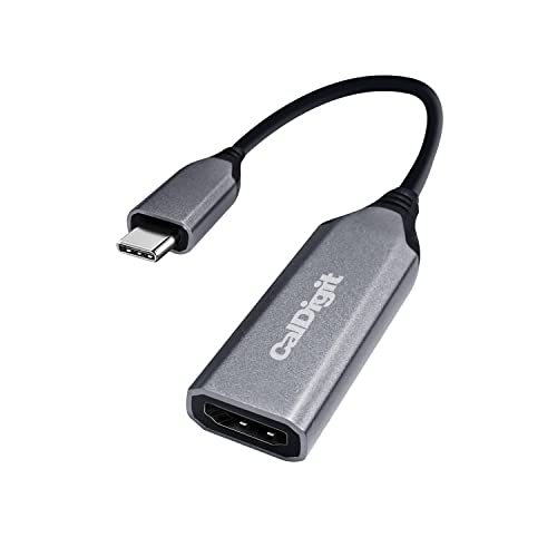 CalDigit USB-C to HDMI 2.1 8K Adapter Dongle - High Refresh Display, HDR, 10 bit, Compatible with Thunderbolt 3, 4, 5 / USB 3.1, USB4 for, 2016+ Apple MacBook Pro & Air (USB-C to HDMI 2.1 (8K)) - Image 1