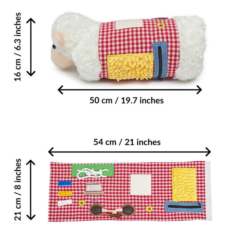 ODOXIA Fidget Muff and Blanket for Elderly | Fidget Blanket for Dementia | Sensory Blanket & Toy | Dementia Products for Elderly | Activities for Alzheimer's or Dementia | ODOXIA Fidget muff (White) - Image 4