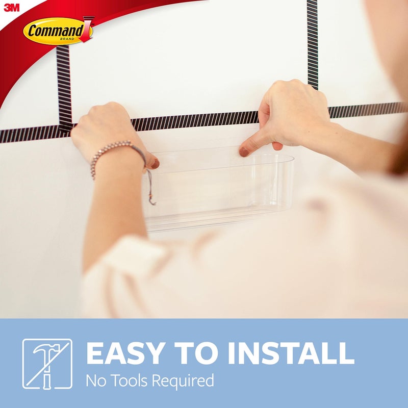 Command Large Caddy, Holds up to 4 lb, 8.6" x 3.1" x 3", 1 Caddy with 4 Command Strips, Damage Free Organization Wall Mount to Cabinet, Kitchen, Pantry, Closet, or Under Sink - Image 5