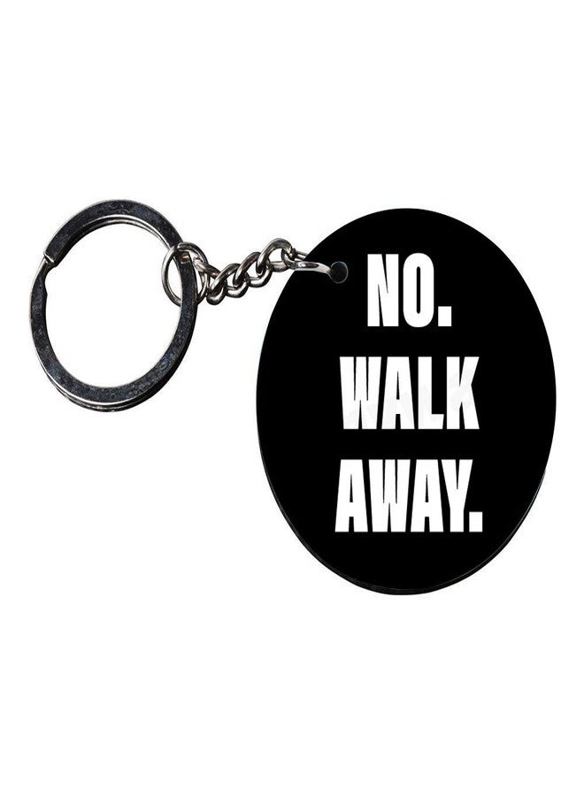 tinywalk مجموعة Tinywalk من قطعتين | سلاسل مفاتيح خشبية مطبوعة على شكل دائرة | لا مجال للرحيل | حلقات مفاتيح دائرية | سلاسل مفاتيح دائرية | حلقات مفاتيح مطبوعة - Image 3