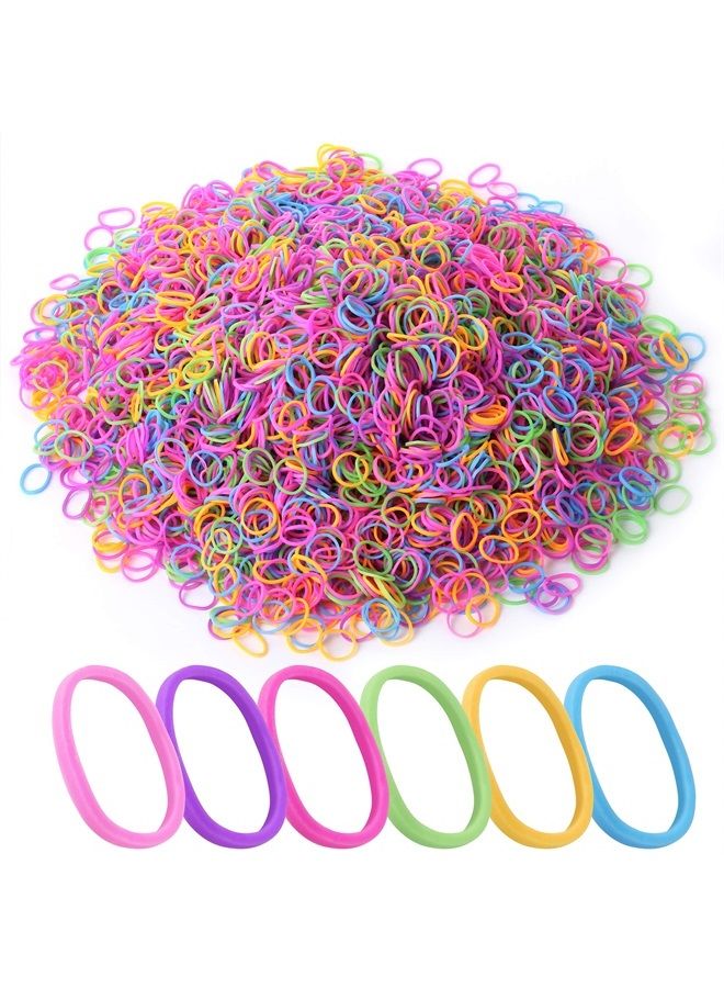 Mr. Pen Hair Rubber Bands, 2400 Pack, Assorted Color, Colorful Rubber Bands for Hair, Hair Bands, Elastic Hair Ties, Mini Hair Ties, Rubber Hair Ties, Hair Ties for Baby Girls, Baby Hair Ties - Image 1