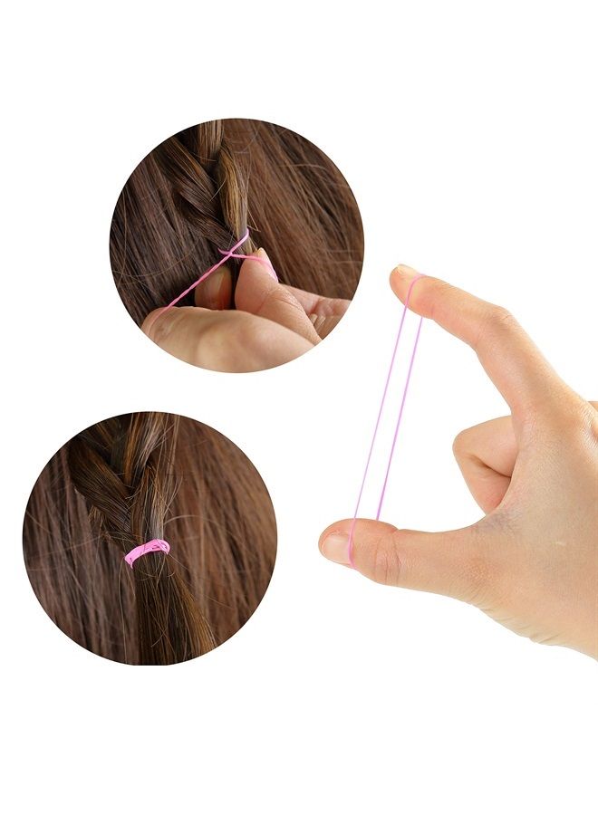 Mr. Pen Hair Rubber Bands, 2400 Pack, Assorted Color, Colorful Rubber Bands for Hair, Hair Bands, Elastic Hair Ties, Mini Hair Ties, Rubber Hair Ties, Hair Ties for Baby Girls, Baby Hair Ties - Image 4