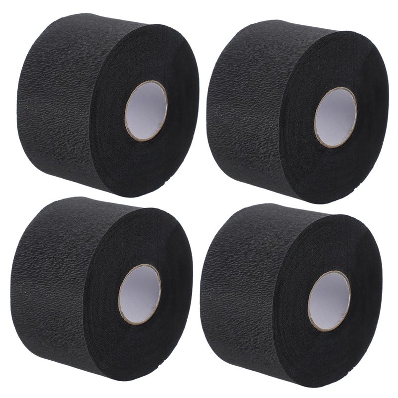 NOLITOY 4rolls Stretchy Barber Neck Protection Paper Flexible Collar Strips for Hair Cutting Salon Home Use Safe and Skin-friendly Per - Image 1