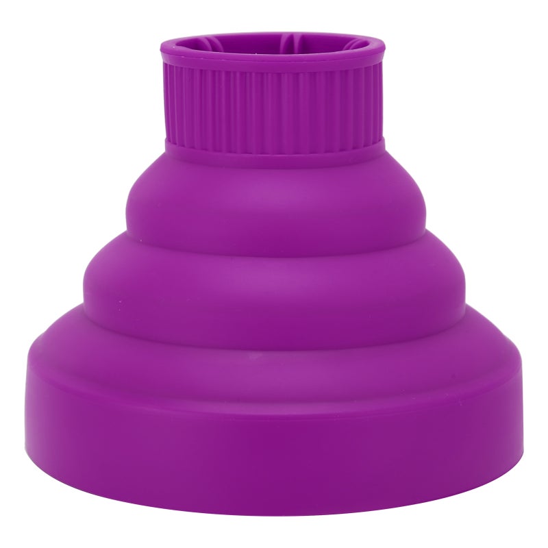 Universal Collapsible Hair Dryer Diffuser Portable Travel Folding Hair Blow Dryer DiffuserPurple - Image 1