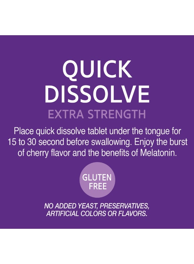 21st Century Quick Dissolve Melatonin, Cherry, 10 mg, 120 Tablets - Image 5
