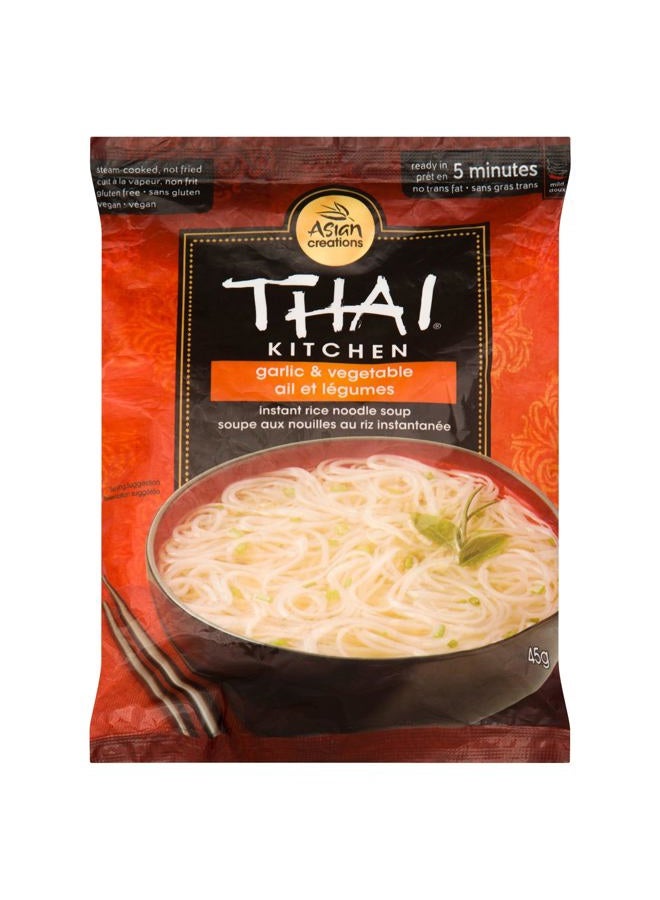 Thai Kitchen Gluten Free Garlic & Vegetable Instant Rice Noodle Soup, 1.6 oz - Image 1