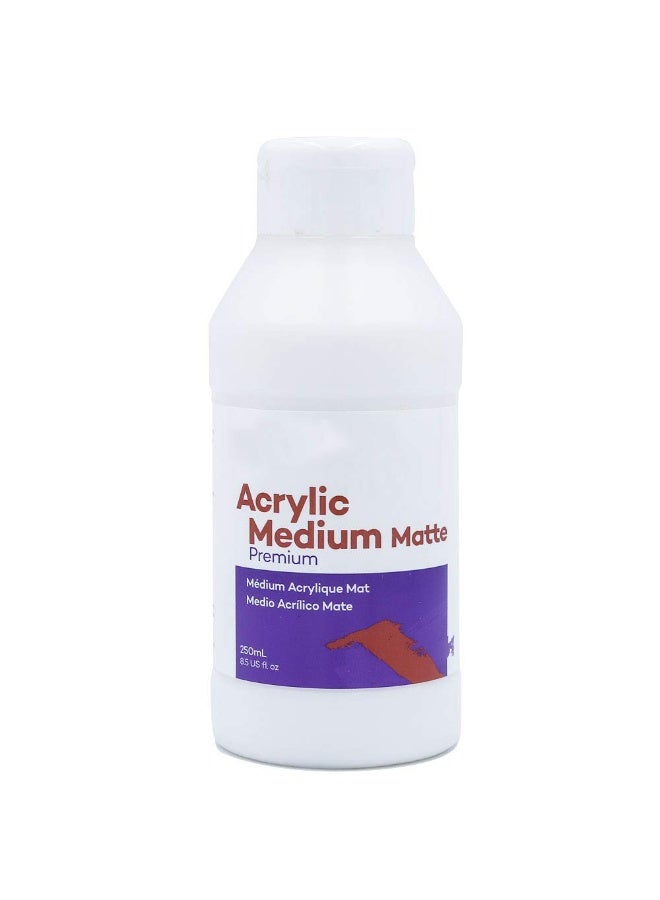 Air Dry Clay Varnish Set, Matte/Gloss Finishes Scratch Resistant, Colorless Acrylic Glaze for Pottery, Clay Acrylic Paint for Gypsum, Bright Matte Oil Transparent Protective Paint (Matte 250ml) - Image 1