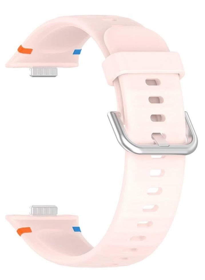 Silicone Bracelet for Watch Fit 3/Watch Fit 4 Pro/Fit 4 Strap, Soft Silicone Sport Replacement Strap for Women/Men, Adjustable Waterproof Sports Band - Image 2