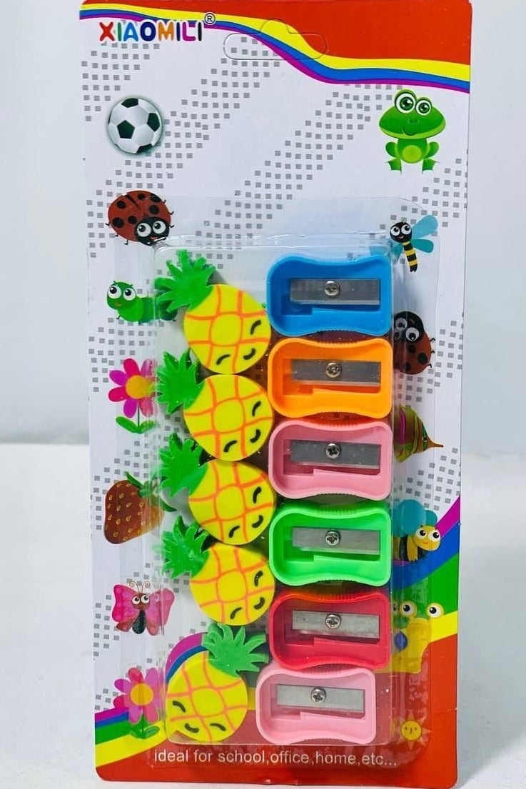 Pencil sharpener and eraser, 6 sharpeners and 5 erasers - Image 2