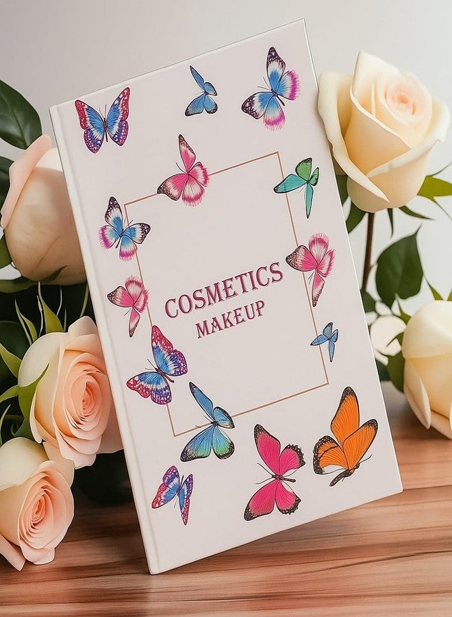 SKINPLUS All-in-One Makeup Book, 4-Layer Foldable Palette Multi Shades, Contour, Blush, Highlight, Eyeshadow and Lipstick - Multicolour (Butterfly) - Image 1