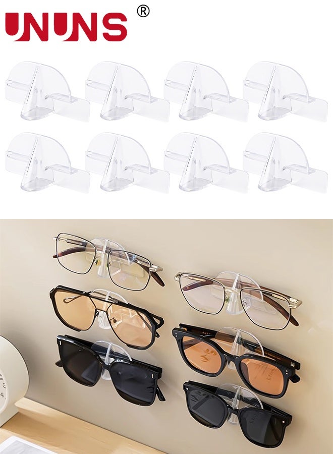 UNUNS Sunglasses Storage Rack,8 PCS Glasses Storage Racks,Wall-Mounted Glasses Organizers,Hanging Glasses Rack,Wall Glasses Holder,Sunglasses Holder Eyeglass Holder for Wall Office Home Decor - Image 1