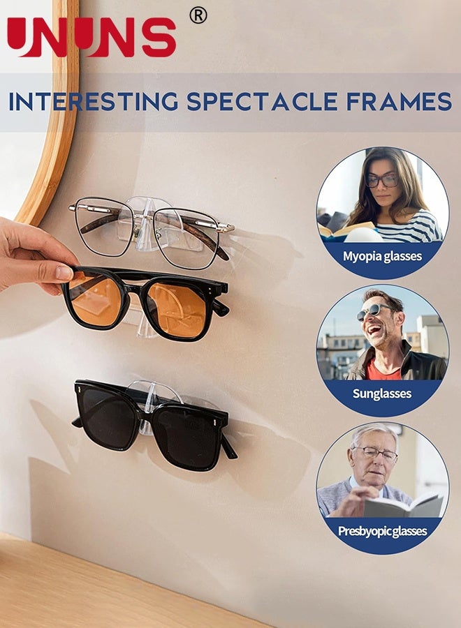 UNUNS Sunglasses Storage Rack,8 PCS Glasses Storage Racks,Wall-Mounted Glasses Organizers,Hanging Glasses Rack,Wall Glasses Holder,Sunglasses Holder Eyeglass Holder for Wall Office Home Decor - Image 2