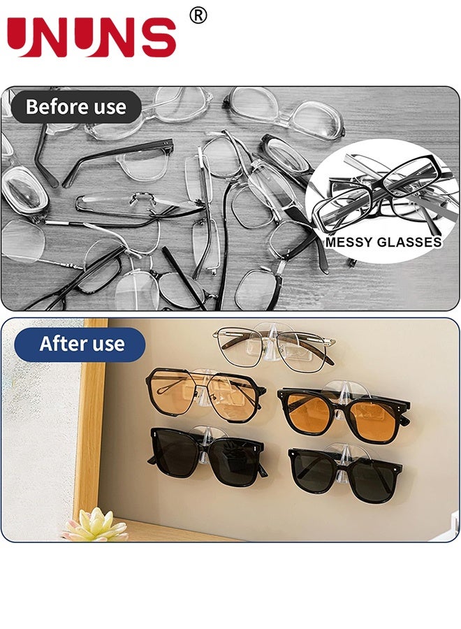 UNUNS Sunglasses Storage Rack,8 PCS Glasses Storage Racks,Wall-Mounted Glasses Organizers,Hanging Glasses Rack,Wall Glasses Holder,Sunglasses Holder Eyeglass Holder for Wall Office Home Decor - Image 3