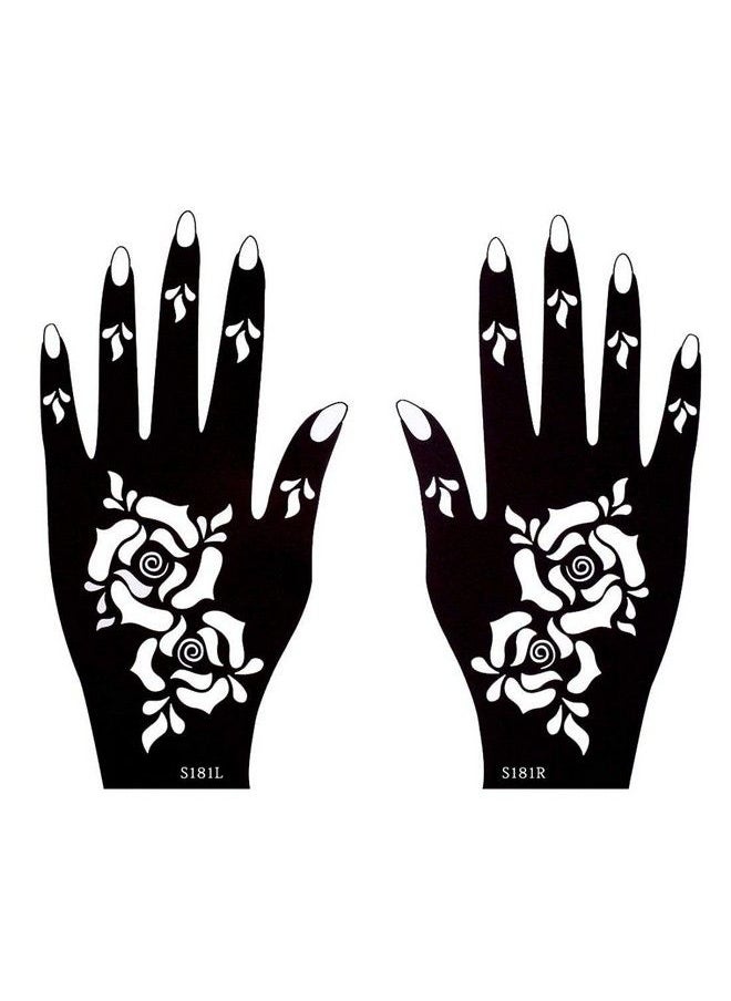 Heena Mehandi Tatto Stencil Set For ; Hand ; Body ; Fingure ; Face ; Heena Art Temporary Tatto For Kids Girls & Women Design Niv37 Black M - pzsku/Z75989C3BDD0AF7CFD510Z/45/_/1687760152/02a90f4a-fac7-43ab-98e1-925fecb4e080