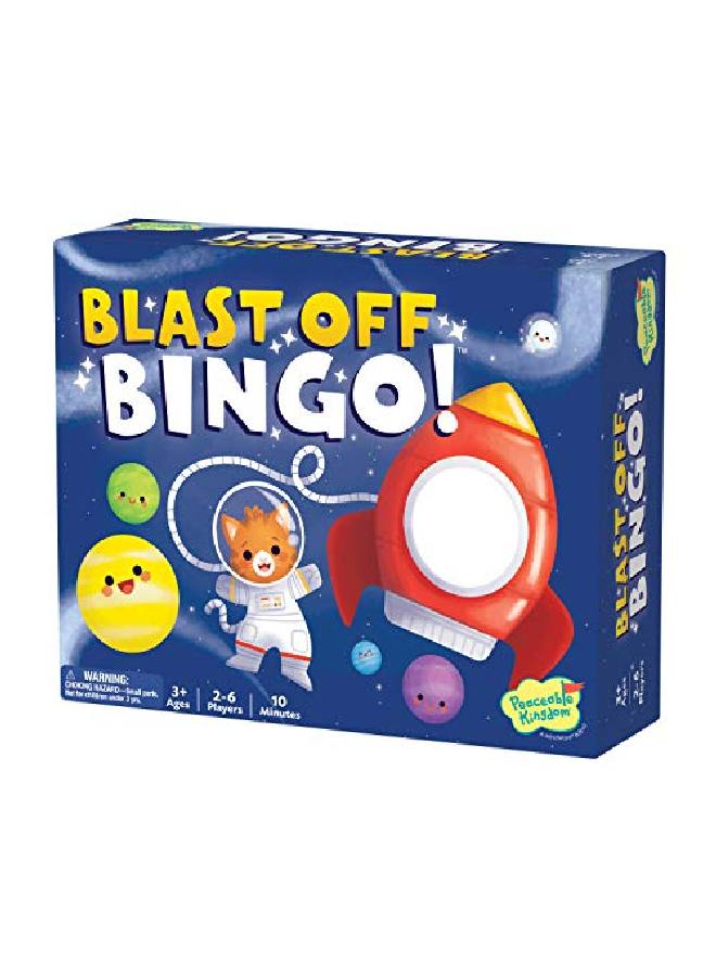 Peaceable Kingdom Blastoff Bingo Independent Bingo Game For Kids Great For Single Players & Groups 6 Doublesided Playing Boards Ages 3 & Up - Image 4