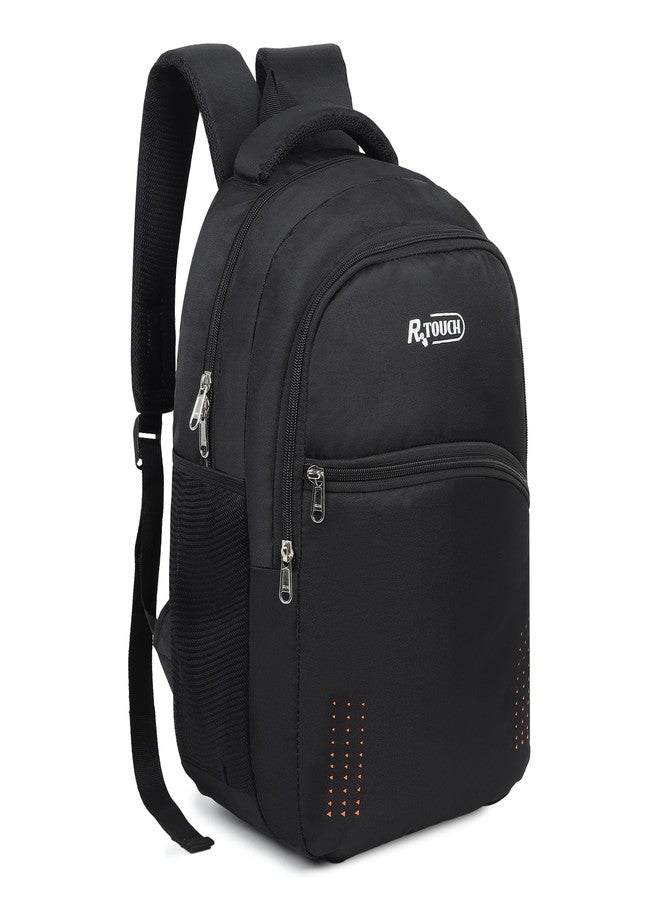 R TOUCH Backpack for Men & Women Bags for Boys & Girls Waterproof Backpack-Black - Image 4