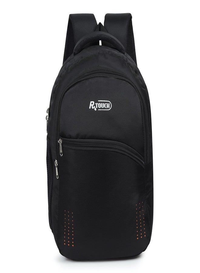 R TOUCH Backpack for Men & Women Bags for Boys & Girls Waterproof Backpack-Black - Image 1