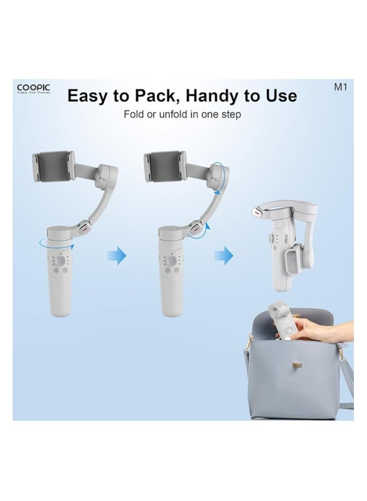 Coopic M1 Merak One 3-Axis Handheld Smartphone Gimbal Stabilizer with Face Tracking & Inception Mode - Image 3