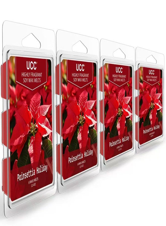 UCC Christmas Wax Melts, Premium Plant Based Natural Soy Scented Melts Cubes, Wax Melts Tarts- 4 Pack - Image 1