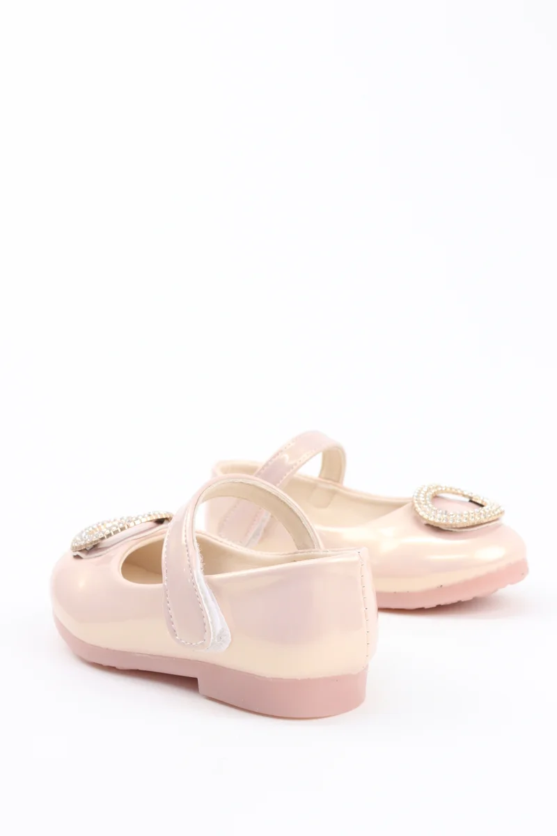 Viny ROSE GOLD VINY Girls Rhinestone Buckle Ballerina Flats – Elegant Ballet Flats for Girls, Princess Party Shoes, Comfortable Dress Shoes for Weddings, Birthdays & Special Occasions (Black, Pink, White, Beige) for Women | Best Price UAE