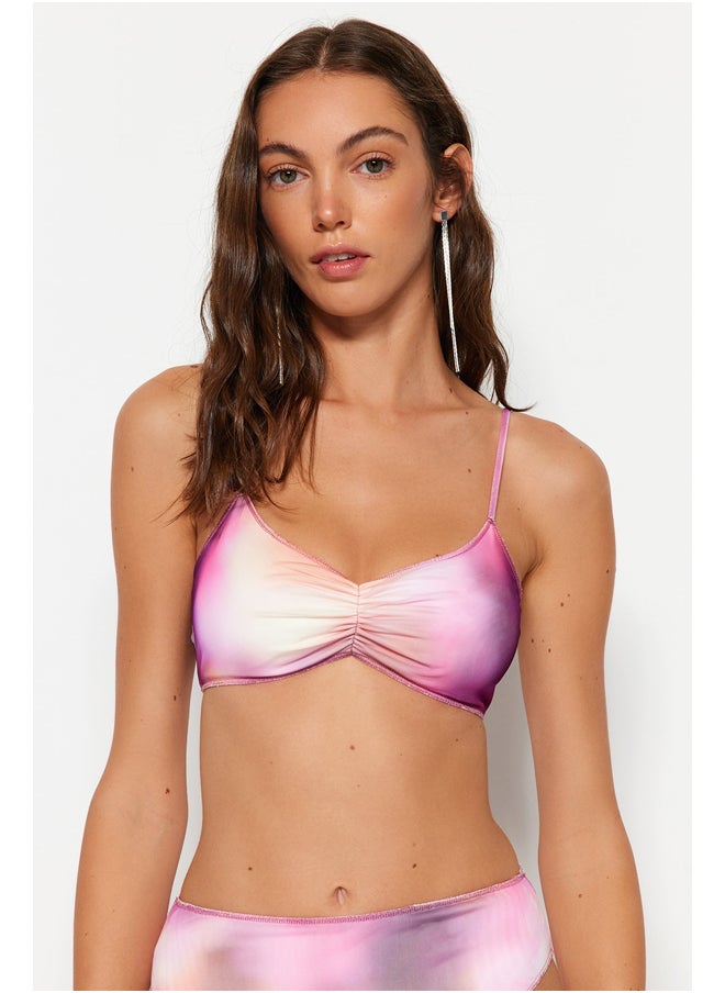 trendyol - Gradient Patterned Triangle Bikini Top TBESS23BU00435 - Image 1