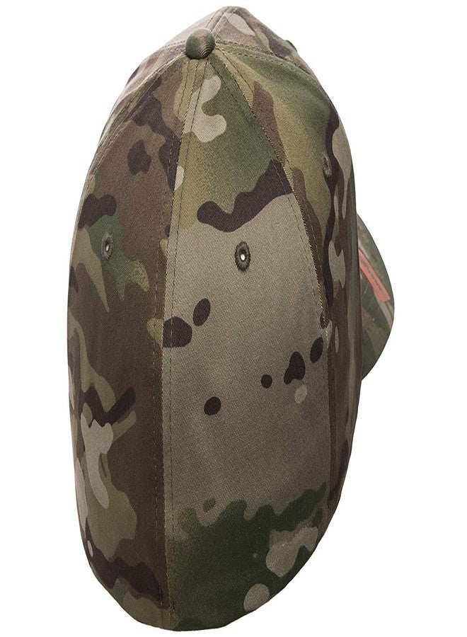 فلكسفيت قبعة بيسبول Flexfit Multicam Camo بستة أجزاء، مرخصة رسميًا بنمط Multi-cam (مقاس XXL (7 5/8 بوصة - 8 بوصات)، Multicam) - Image 2