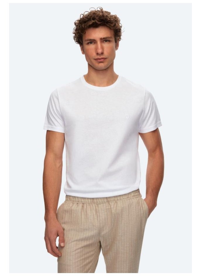 D'S DAMAT بنطال رياضي مخطط باللون البيج من Ds Damat Slim Fit  - Image 2