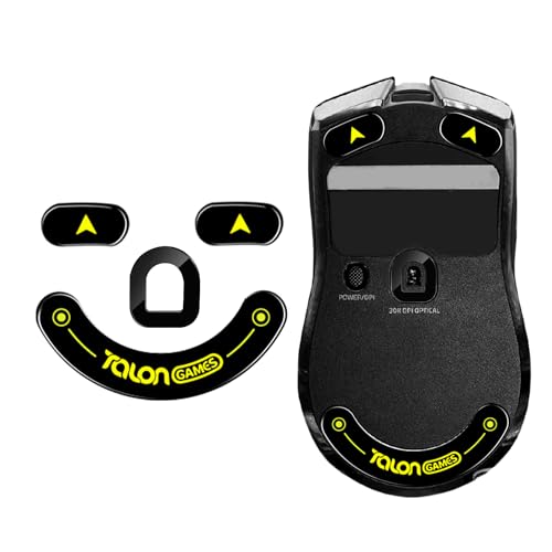 TALONGAMES Curved Edges Ultra Strong Glass Mouse Skates Feet Compatible with Razer Viper V2 Pro Gaming Mouse Feet Replacement,Super Smooth Glide Fast and Durable Sole - Image 1