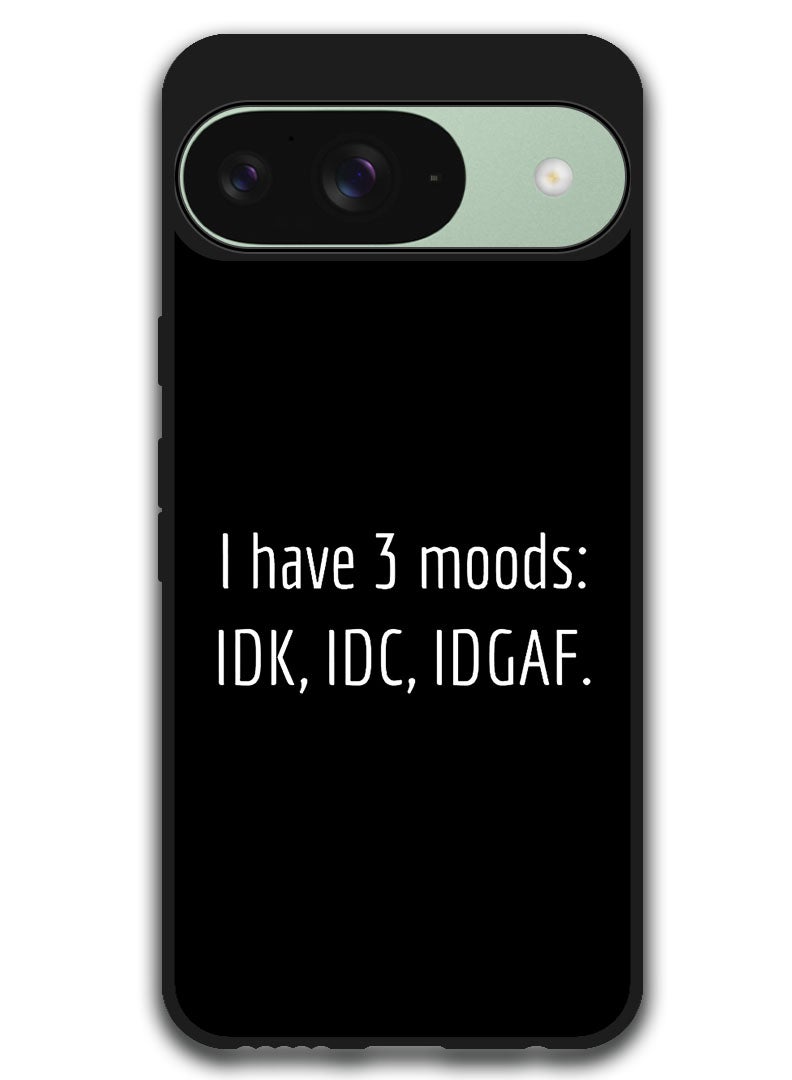 Theodor Protective Case Anti Scratch Shock Proof Bumper Cover For Google Pixel 9 i have 3 Moods - Image 1