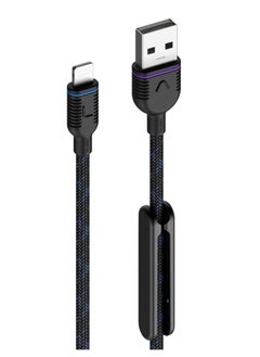Unisynk UNISYNK USB-A to Lightning Cable - Fast Charging and Data Sync, Apple MFi Certified iPhone Charger Cable, Compatible with iPhone 13/12/11/X/XS/XR/8/7/6, iPad Pro/Air/mini, iPod, Black, 1.2m Length  - Image 1