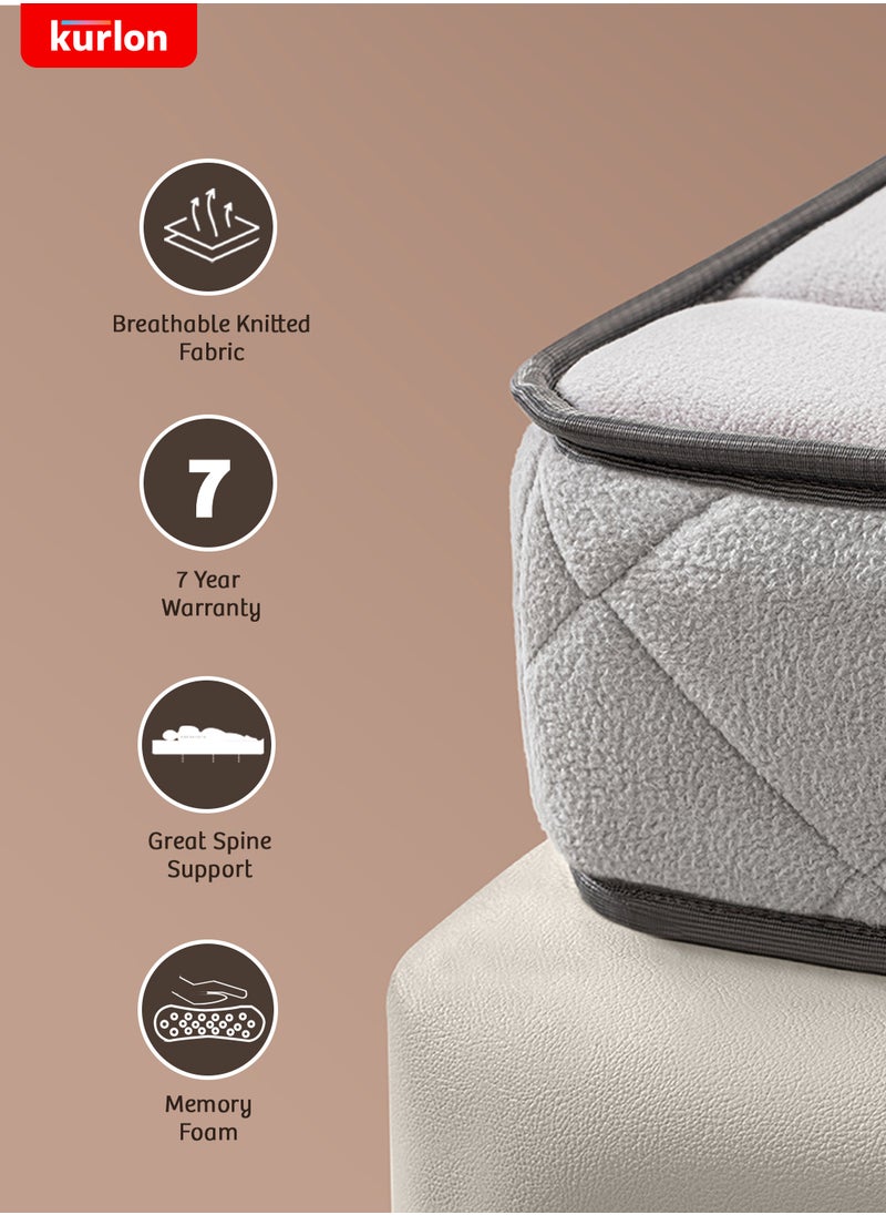 Kurlon - Kurl-On Spinekare Mattress|Orthopedic Mattress | Rebonded Foam | Rubberized Coir | King Size Mattress| Firm Support | 200Lx180Wx20H Cms | 7 Years Warranty - Image 1