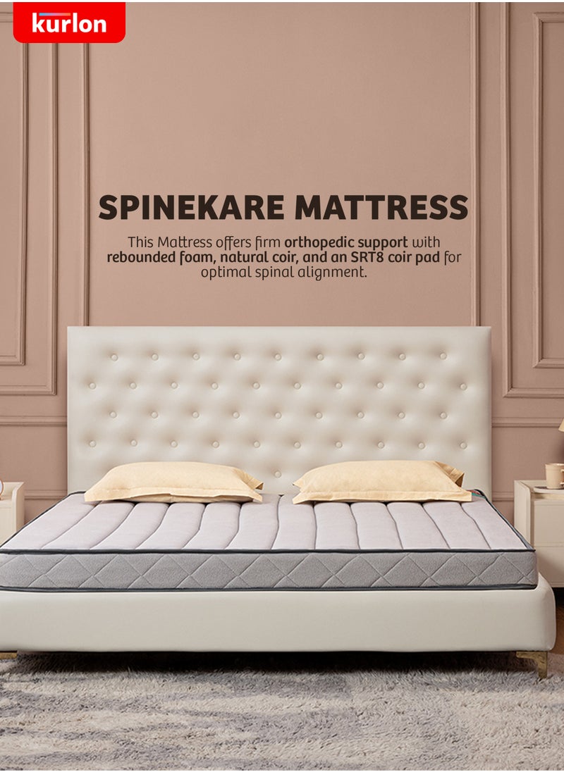Kurlon - Kurl-On Spinekare Mattress|Orthopedic Mattress | Rebonded Foam | Rubberized Coir | King Size Mattress| Firm Support | 200Lx180Wx20H Cms | 7 Years Warranty - Image 1