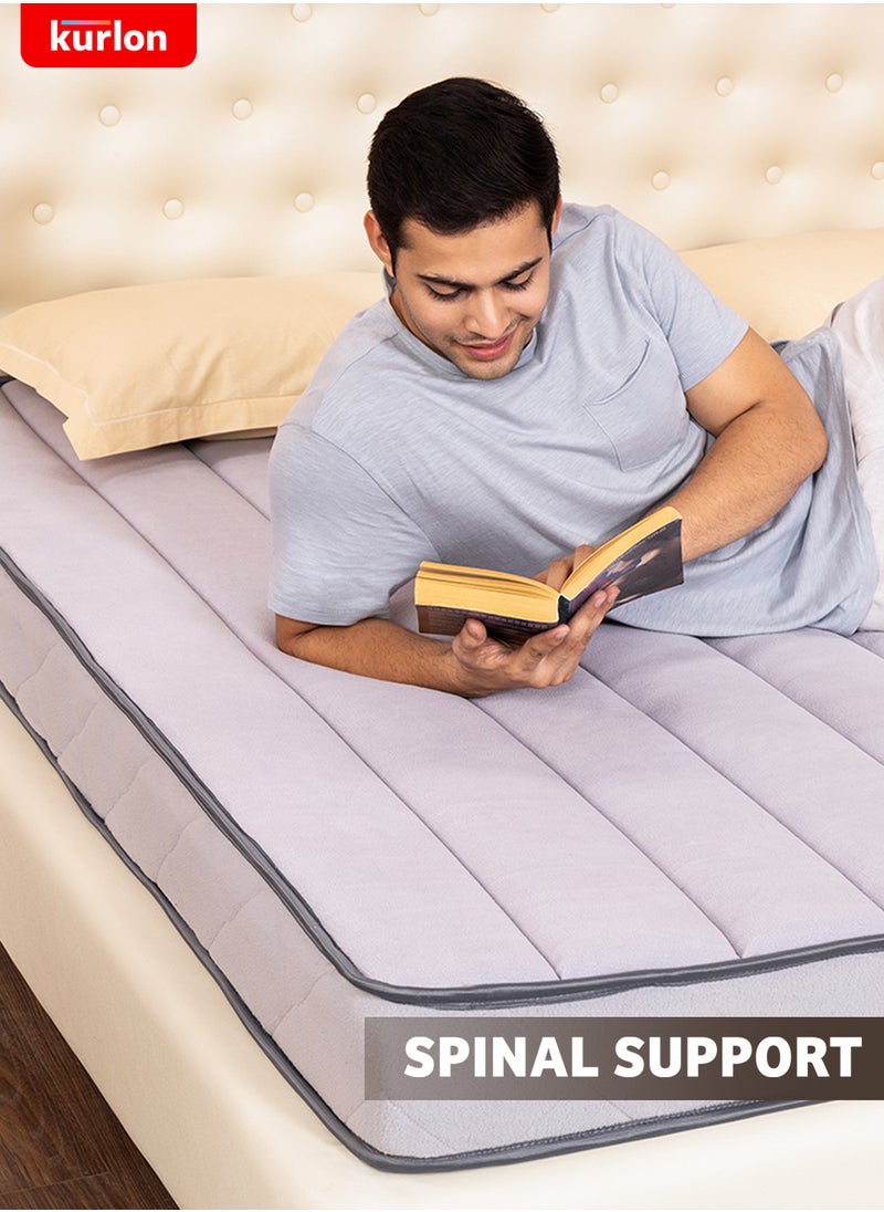 Kurlon - Kurl-On Spinekare Mattress|Orthopedic Mattress | Rebonded Foam | Rubberized Coir | King Size Mattress| Firm Support | 200Lx180Wx20H Cms | 7 Years Warranty - Image 1