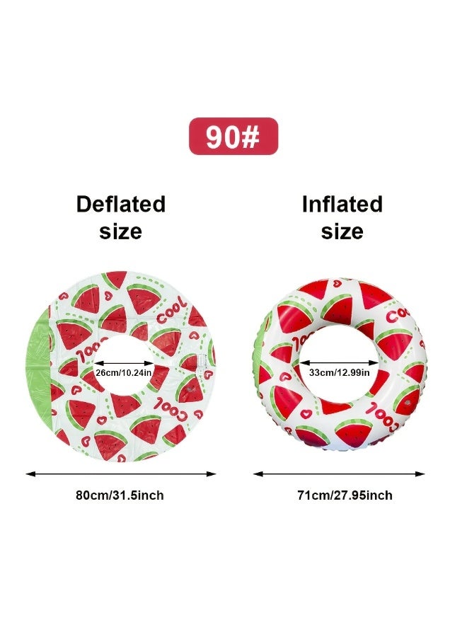 Goolsky 1 Love Watermelon Swimming Ring, Summer Water Party Pool Floating Ring, Inflatable Swimming Ring - Image 2